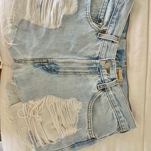 LF light jean shorts